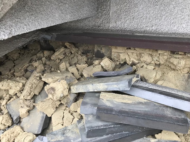 奈良市　和瓦　瓦解体