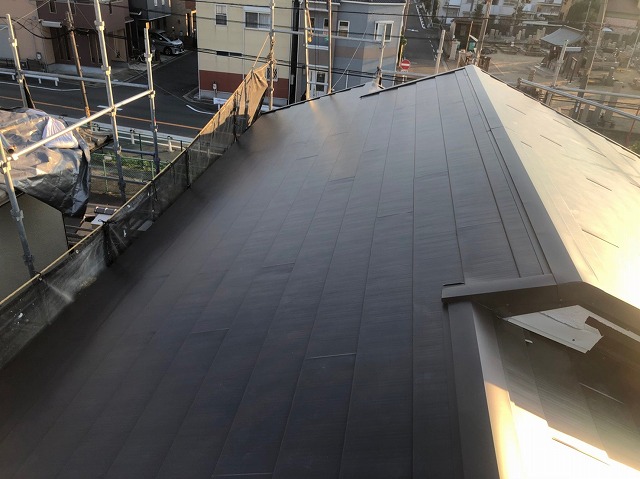 施工後屋根