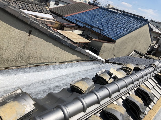 天理市　谷板金　補修