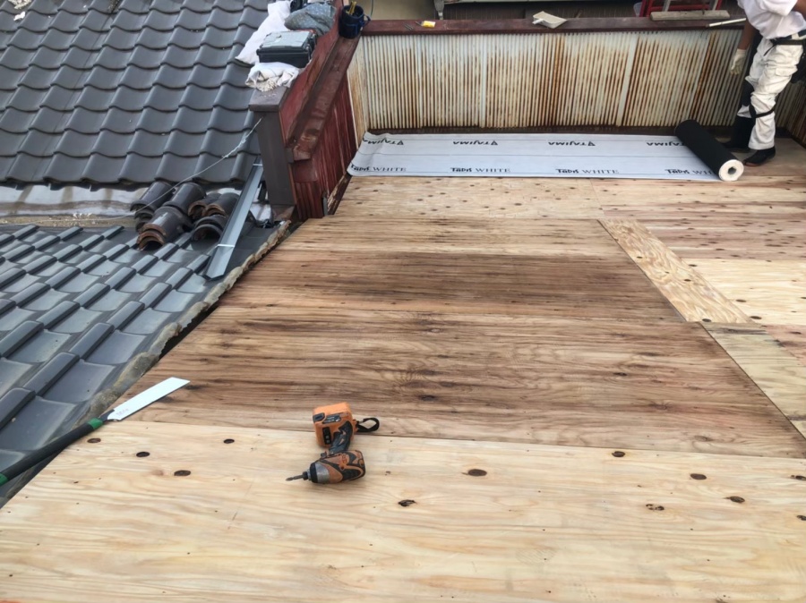 奈良市　構造用合板　増し張り