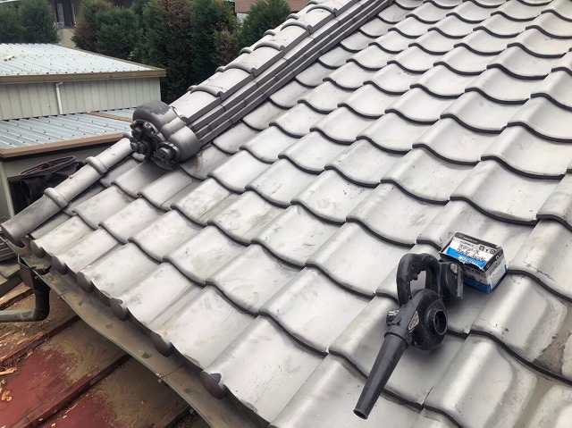 三郷町　複合型瓦屋根　部分葺き替え