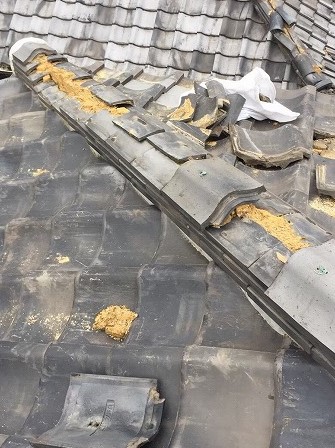 大和郡山市　お住い　棟瓦工事　施工前