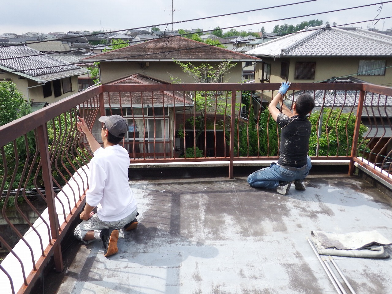 奈良市中山町の付帯部分の塗装