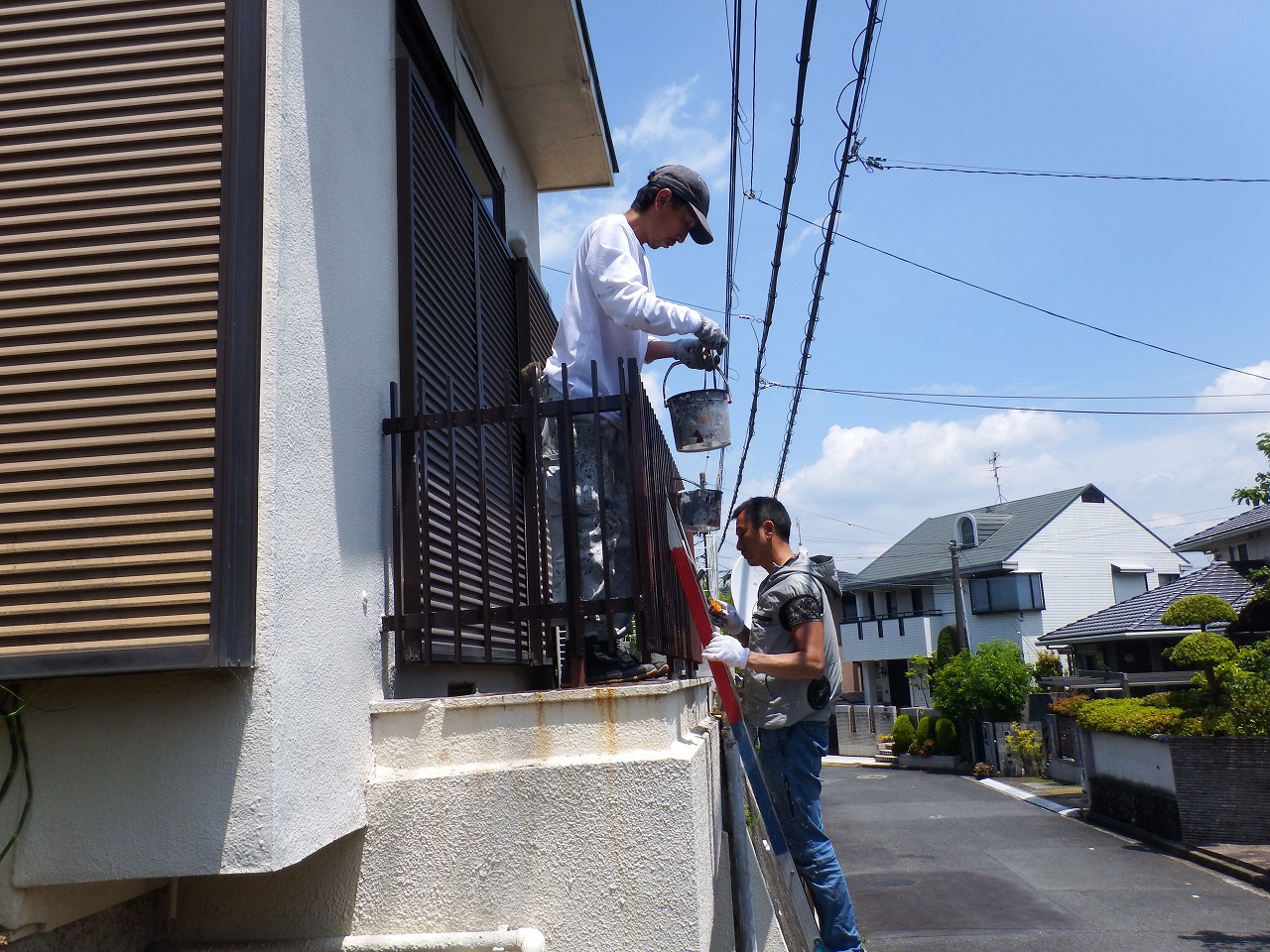 奈良市中山町の付帯部分の塗装