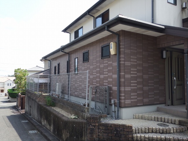 一階部分の外壁の様子