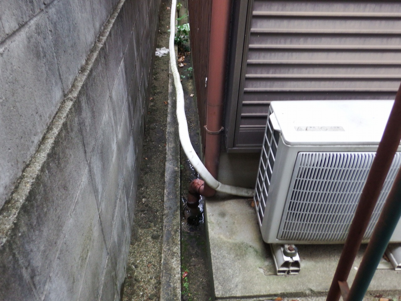 橿原市の竪樋、現調