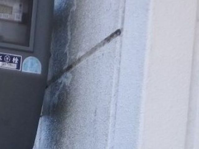 奈良市の外壁塗装工事、洗浄前