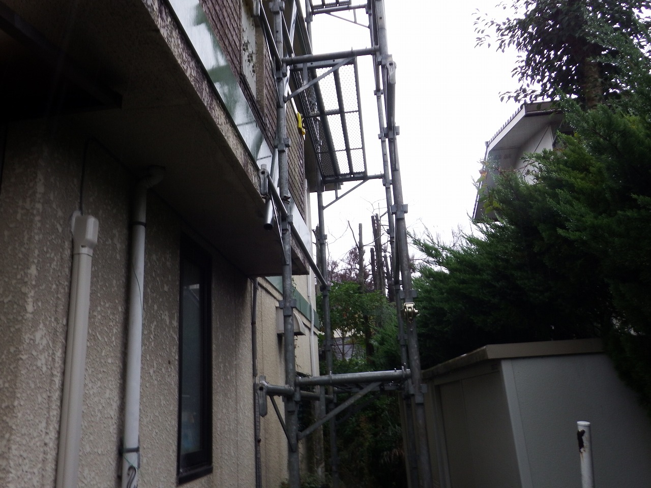 生駒市の足場組み立て