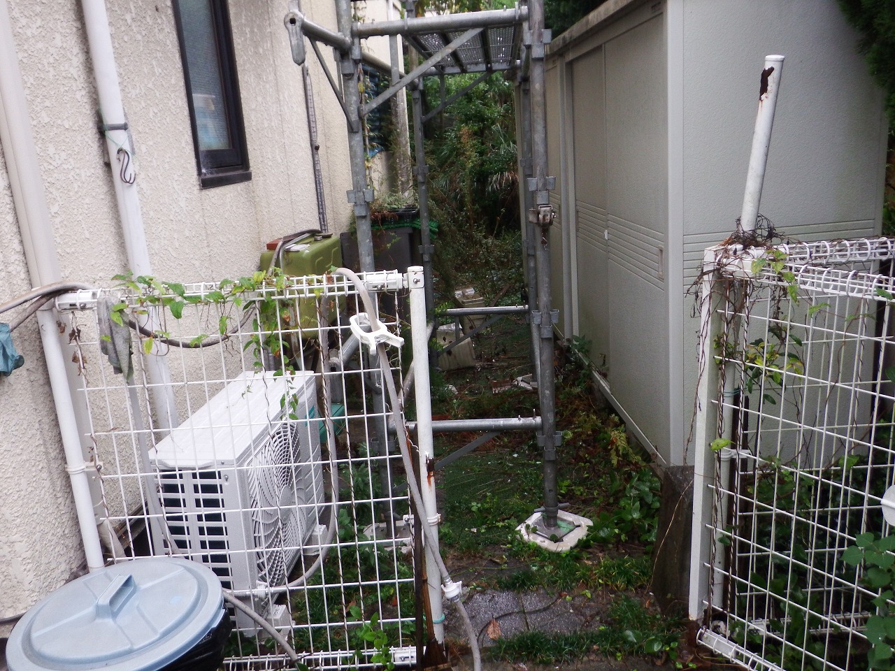 生駒市の足場組み立て