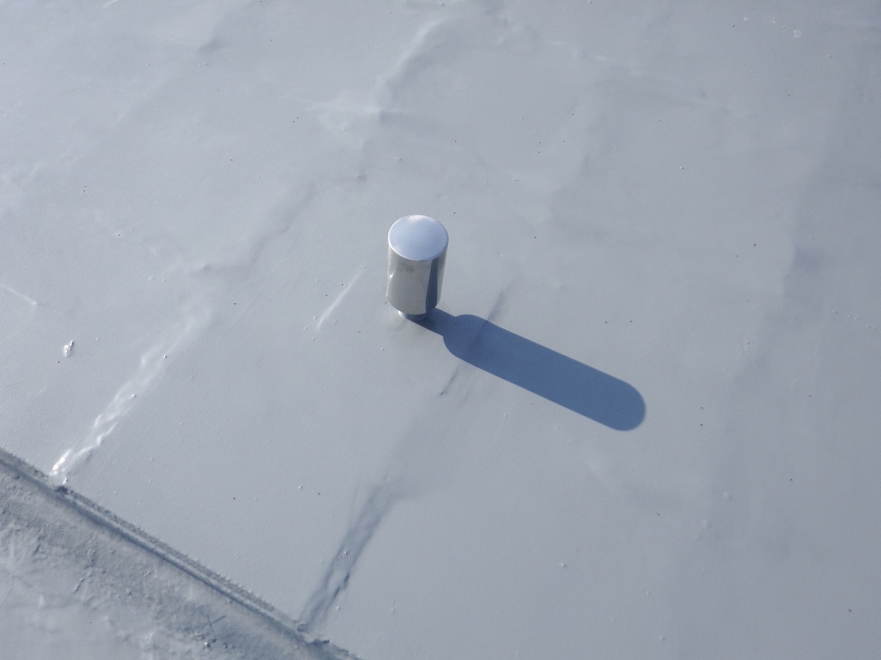 生駒市の陸屋根防水工事完成、脱気筒