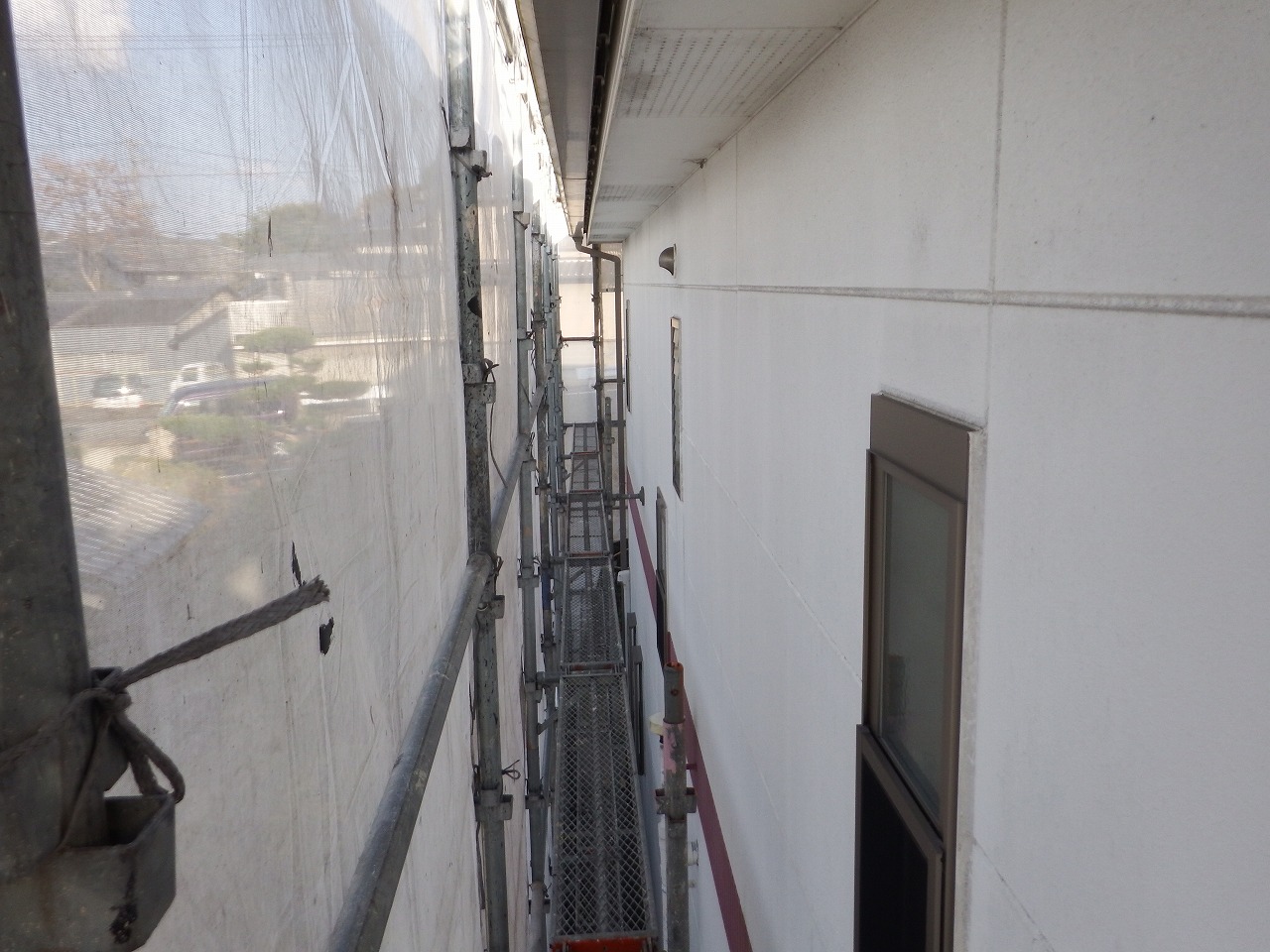 奈良市の外壁塗装作業前