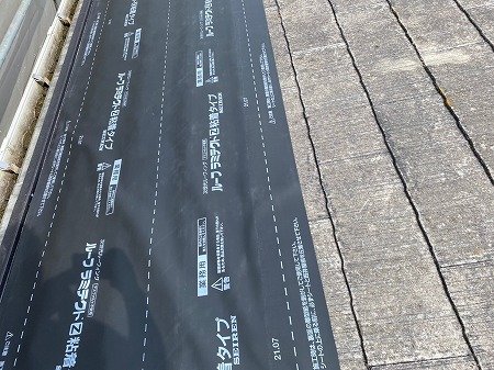 ルーフラミテクト貼り