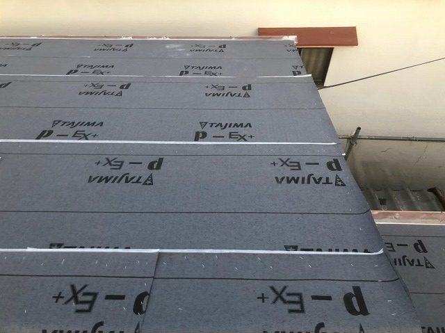 防水紙設置TAJIMA社P-EX