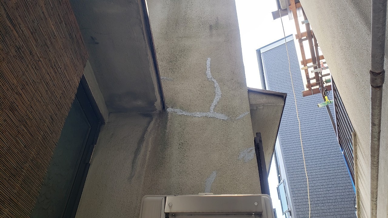 大阪市の壁のクラック補修