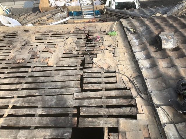 野地板バラ板のメンテナンス