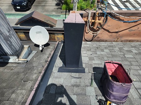 パラペット壁板金工事