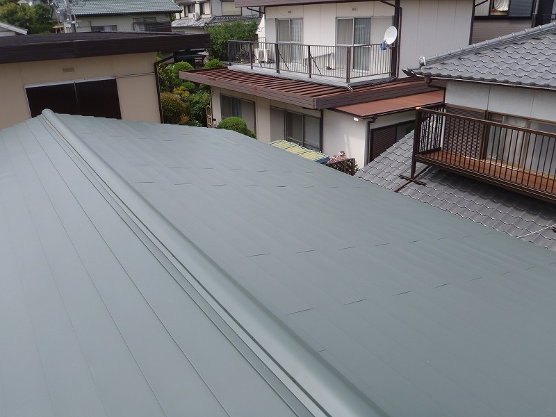 完成したカバー屋根