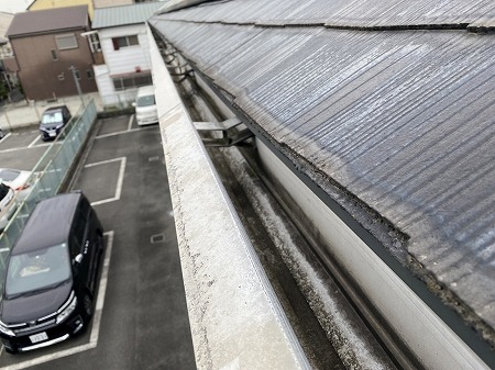 軒樋内部は問題なし