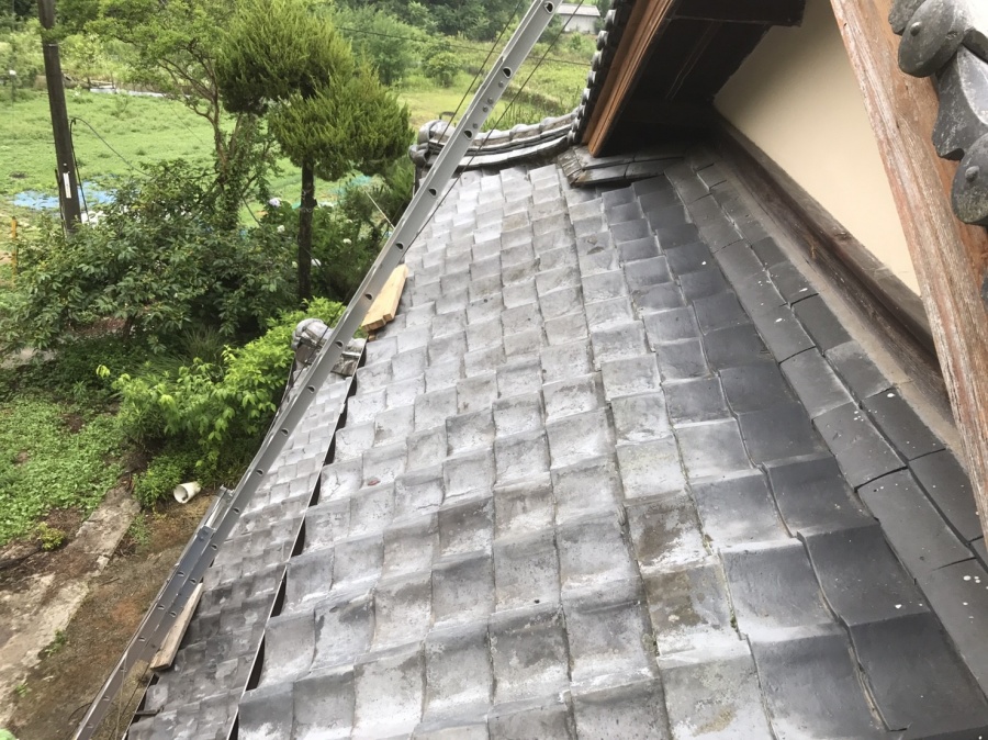 工事前の大屋根