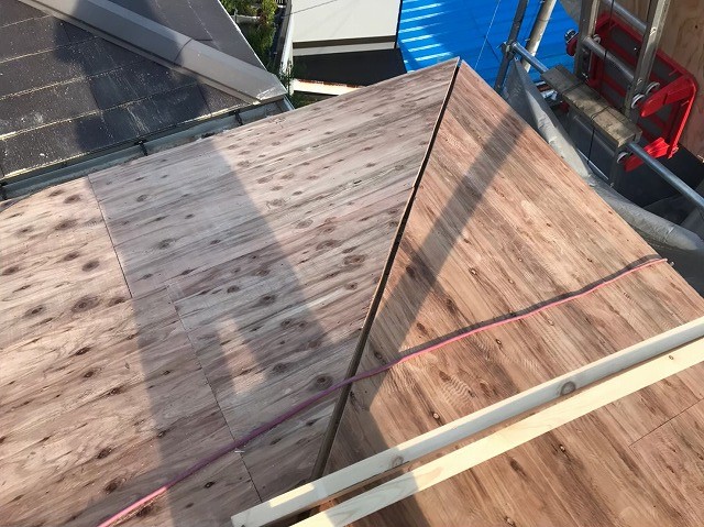 構造用合板で増し張り完成