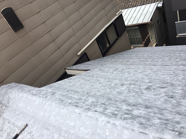 防水紙貼り付け後写真
