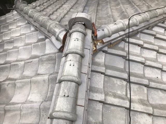 葛城市　雨漏り棟瓦　無料点検