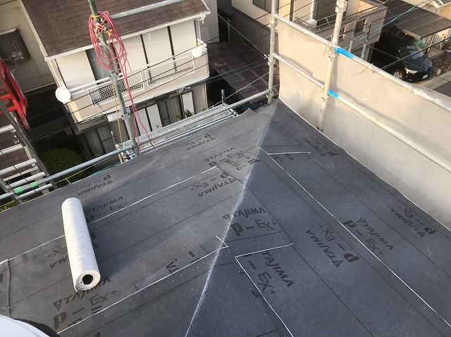 橿原市　防水紙　設置