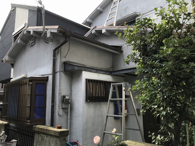 天理市　雨樋交換　施工前