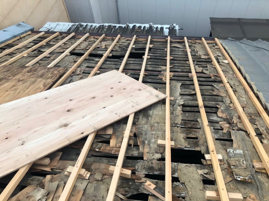 奈良市　補強垂木　かさ上げ