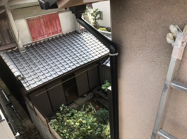 天理市　雨樋　設置