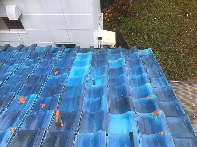 葛城市　釉薬瓦　無料点検