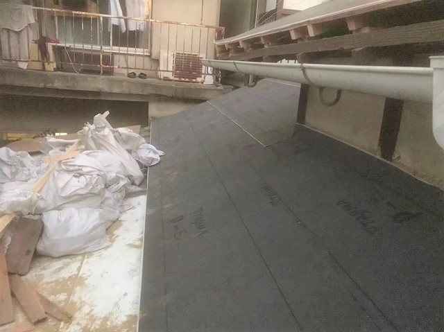 桜井市　防水シート　設置