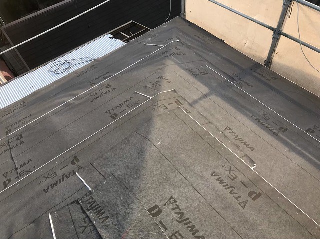 橿原市　防水紙　設置