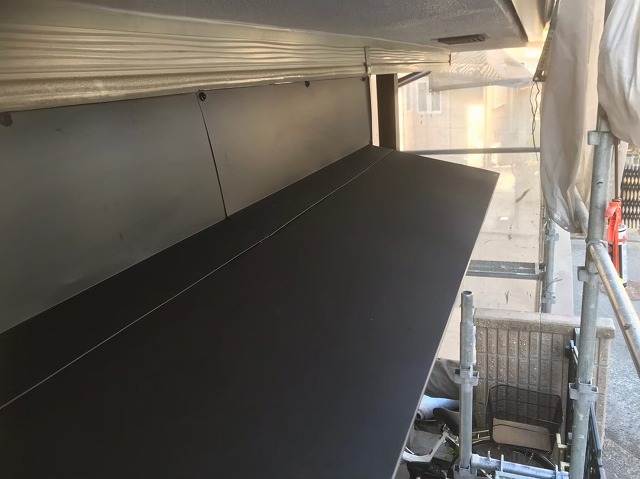 橿原市　下屋根　ガルテクト設置