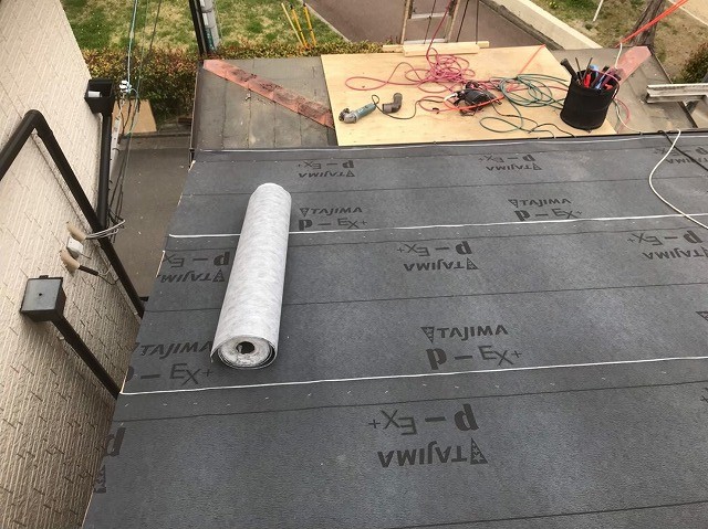 奈良市　防水紙　設置