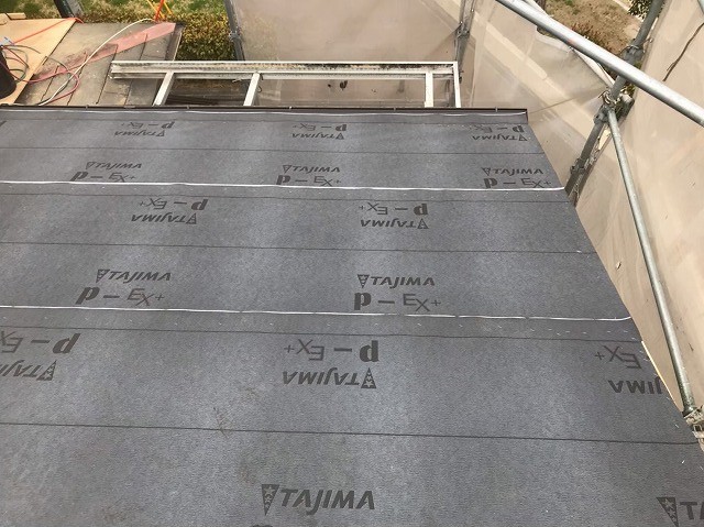 奈良市　防水紙　設置