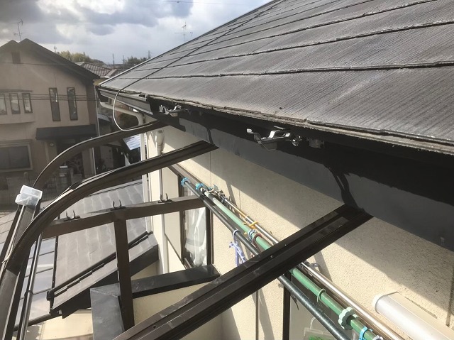 桜井市の軒樋金具設置