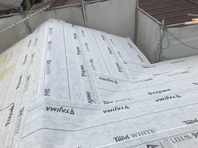 奈良市　防水シート設置