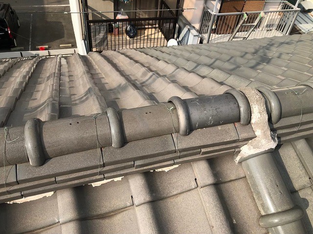 瓦の入れ替え工事