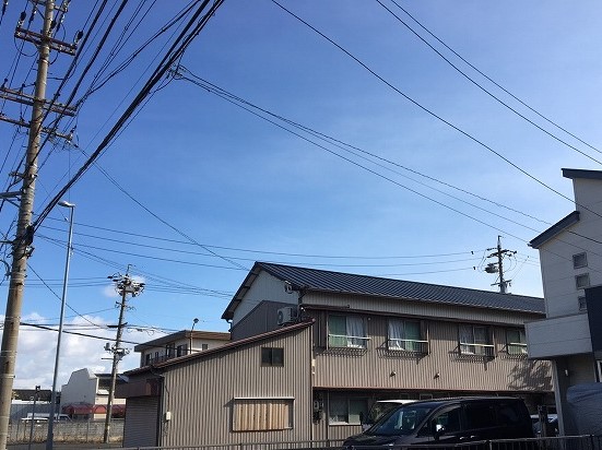 香芝市の立平葺きの屋根完成