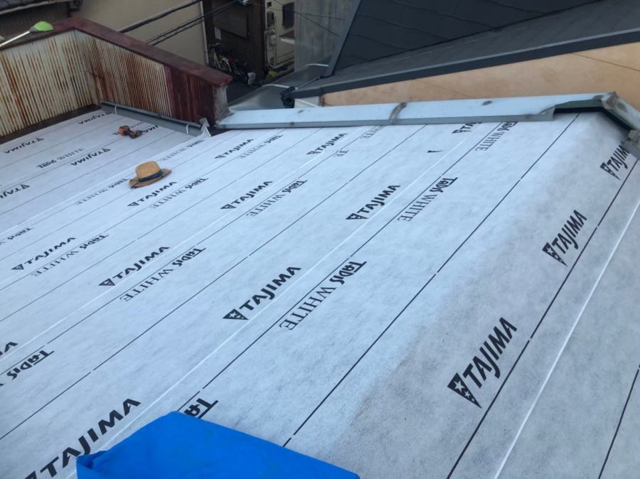 奈良市の屋根に防水機能を追加