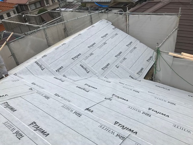 奈良市　防水シート設置