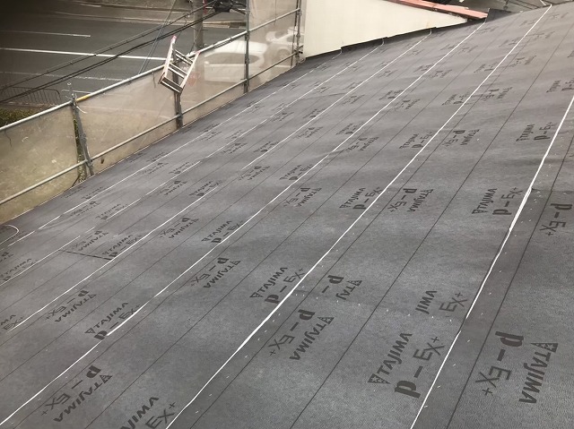 奈良市　防水紙　設置