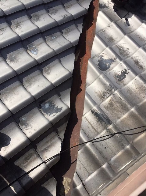 谷板金劣化と錆び