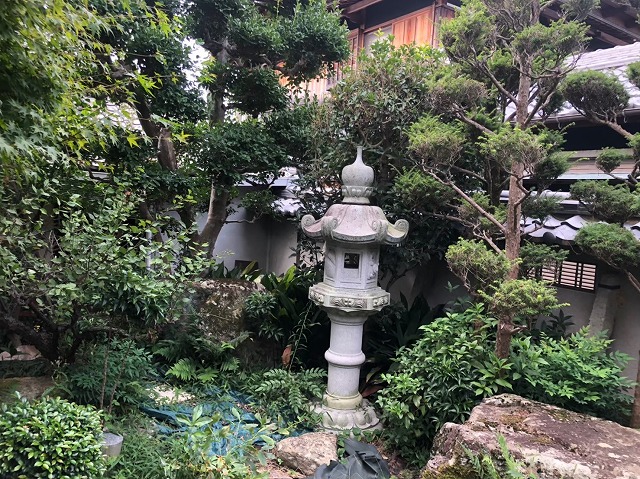 御所市の和風住宅の庭