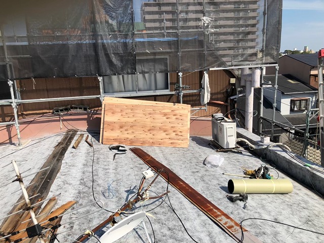 カバー工法でガルテクトへ