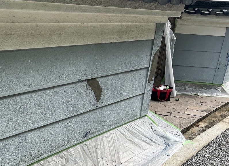 平群町擁壁ケレン補修