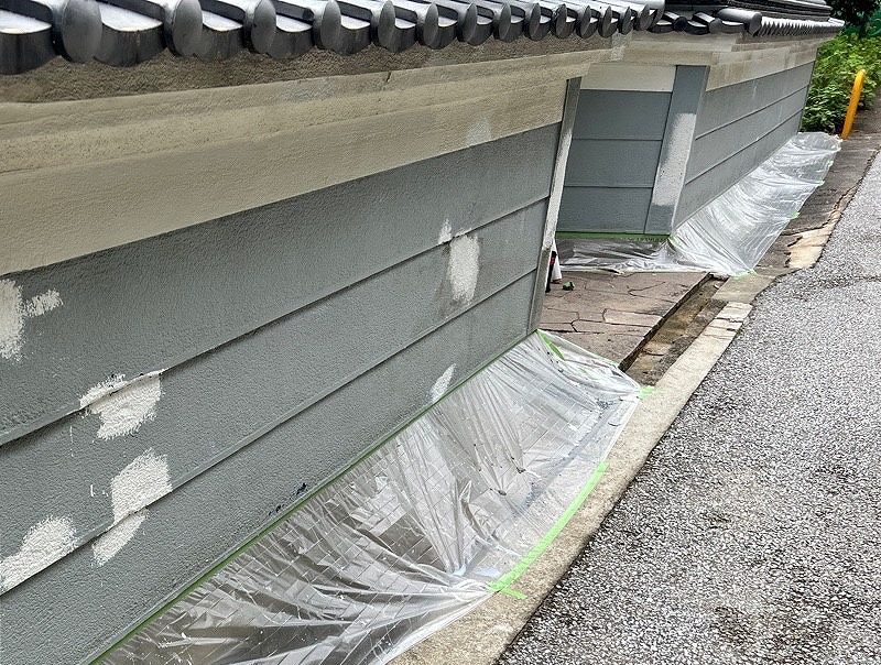 平群町擁壁パターン復旧