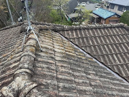 モニエル瓦色褪せ