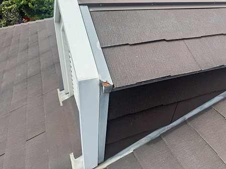 ドーマケラバ板金サビ